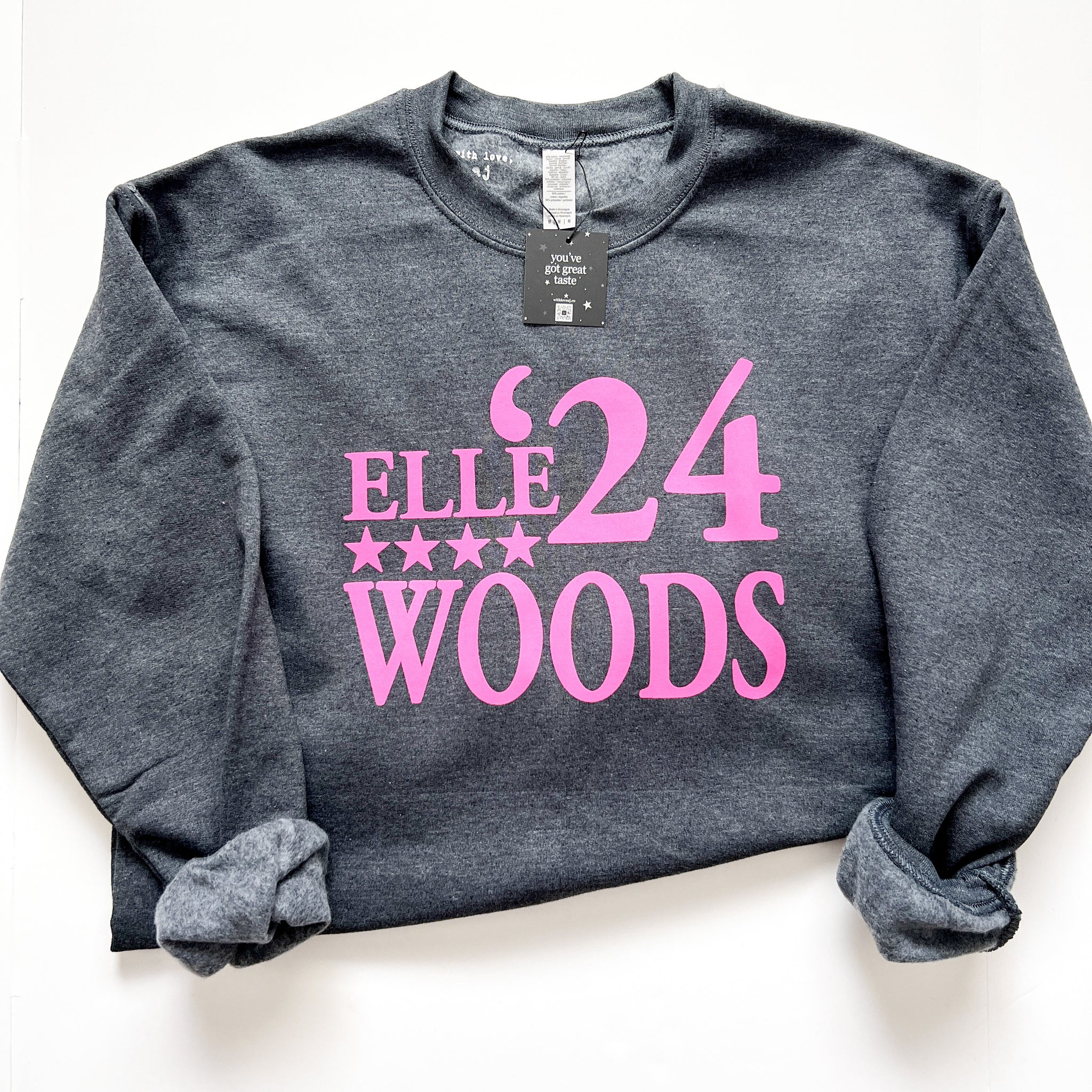 Elle Woods '24 Dark Heather Crewneck Sweatshirt