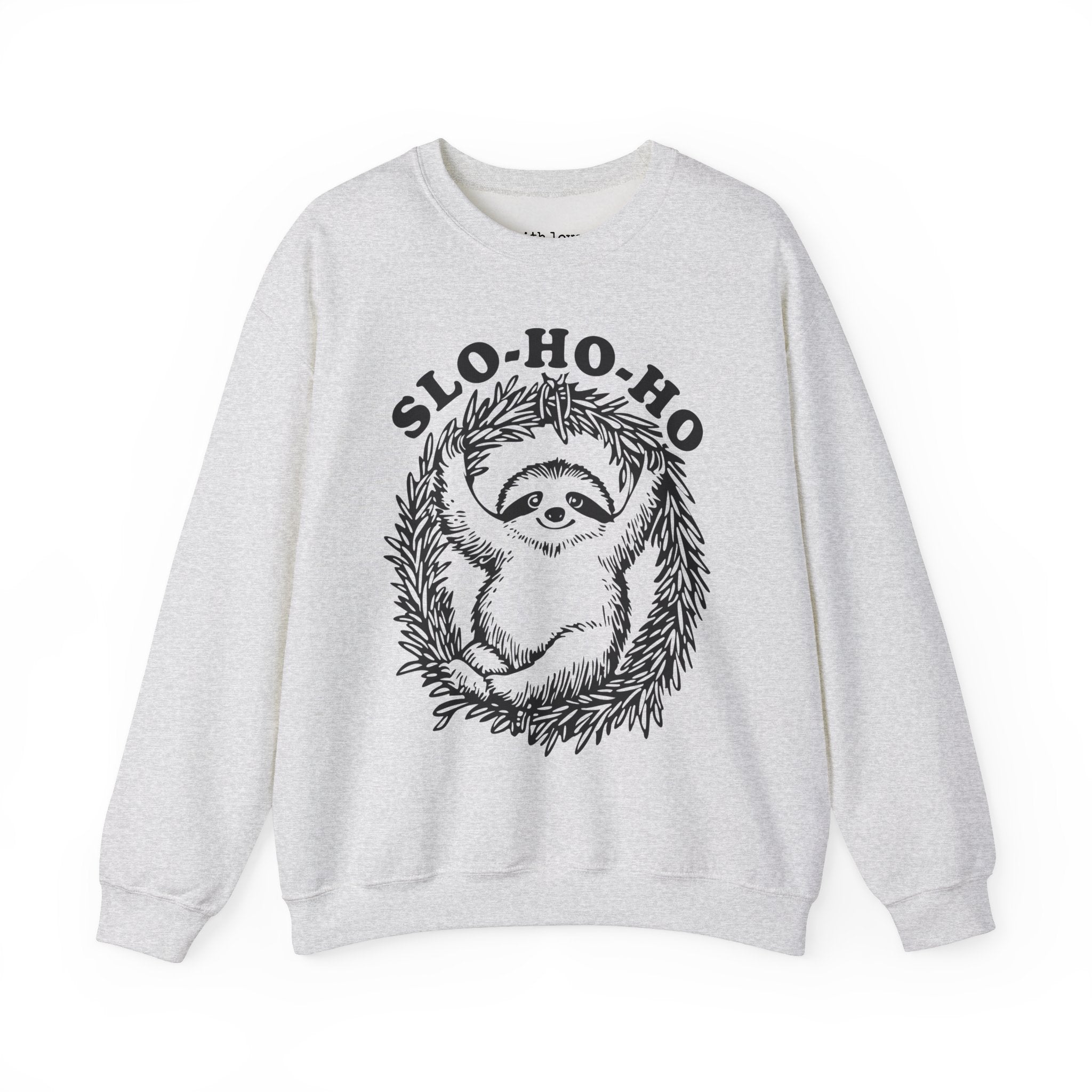 Slo Ho Ho Sloth Christmas Unisex Heavy Blend Crewneck Sweatshirt