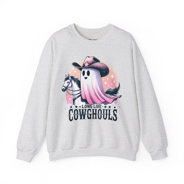 Long Live Cowghouls Halloween Ghost Unisex Heavy Blend Crewneck Sweatshirt