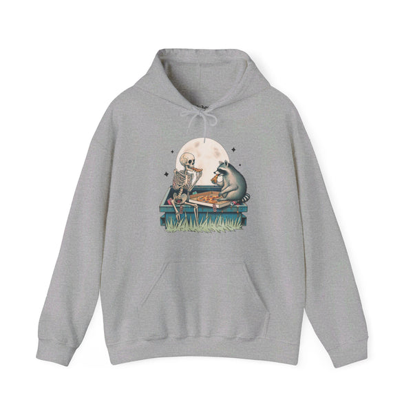 Pizza Raccoon Skeleton Unisex Heavy Blend Hooded Sweatshirt