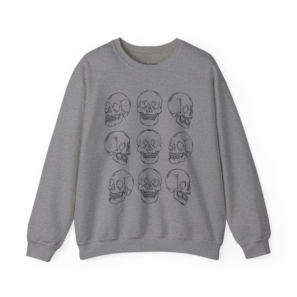 Skulls Halloween Edgy Grunge Unisex Heavy Blend Crewneck Sweatshirt