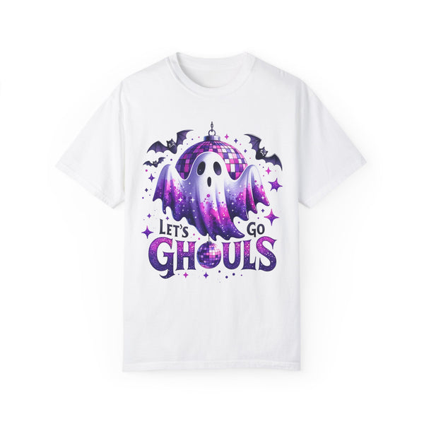 Let’s Go Ghouls Disco Ghost Halloween Comfort Colors Unisex Garment-Dyed T-shirt