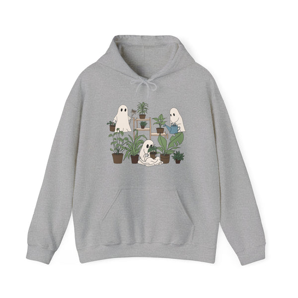 Ghosty Gardeners Halloween Plants Unisex Heavy Blend Hooded Sweatshirt