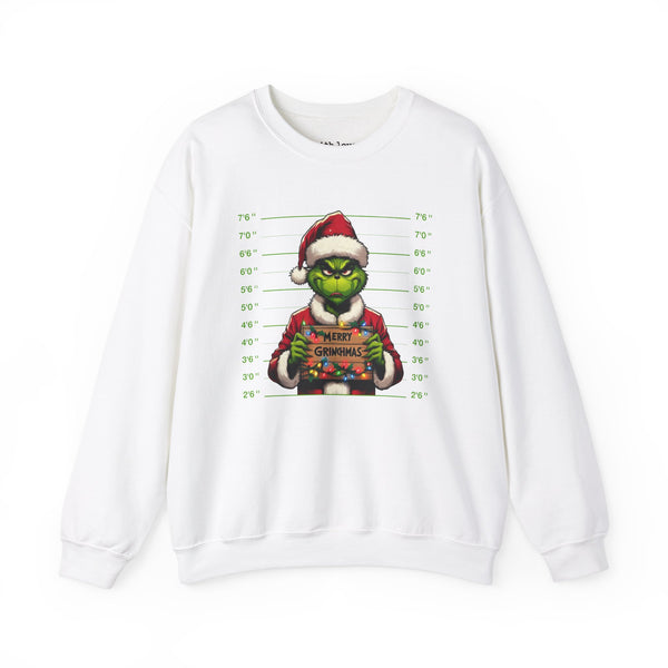 Christmas Mugshot Unisex Heavy Blend Crewneck Sweatshirt