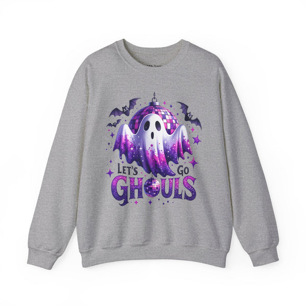 Let’s Go Ghouls Disco Ghost Halloween Unisex Heavy Blend Crewneck Sweatshirt