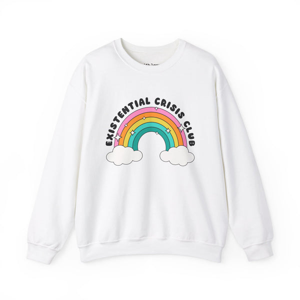 Existential Crisis Club Rainbow Unisex Heavy Blend Crewneck Sweatshirt