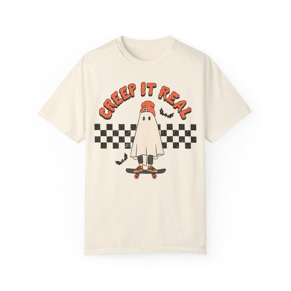 Creep It Real Skater Checker Comfort Colors Unisex Garment-Dyed T-shirt