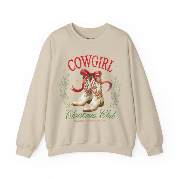 Cowgirl Christmas Club Western Unisex Heavy Blend Crewneck Sweatshirt