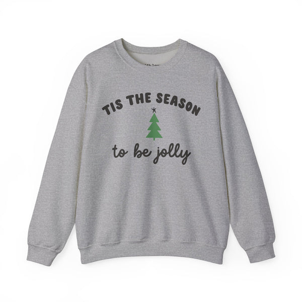 Tis the Season to Be Jolly Christmas Unisex Heavy Blend Crewneck Sweatshirt