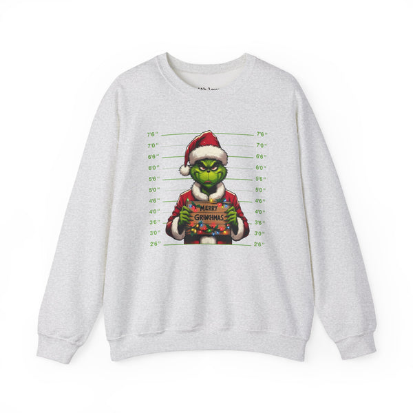 Christmas Mugshot Unisex Heavy Blend Crewneck Sweatshirt