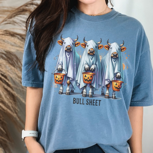 Bull Sheet Funny Halloween Comfort Colors Unisex Garment-Dyed T-shirt