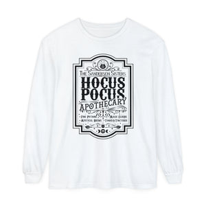 Hocus Pocus Apothecary Halloween Comfort Colors Unisex Garment-dyed Long Sleeve T-Shirt