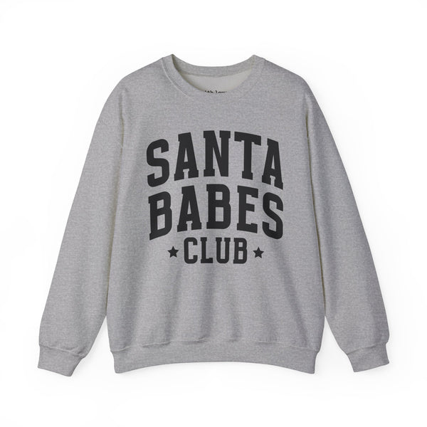 Santa Babes Club Christmas Unisex Heavy Blend Crewneck Sweatshirt