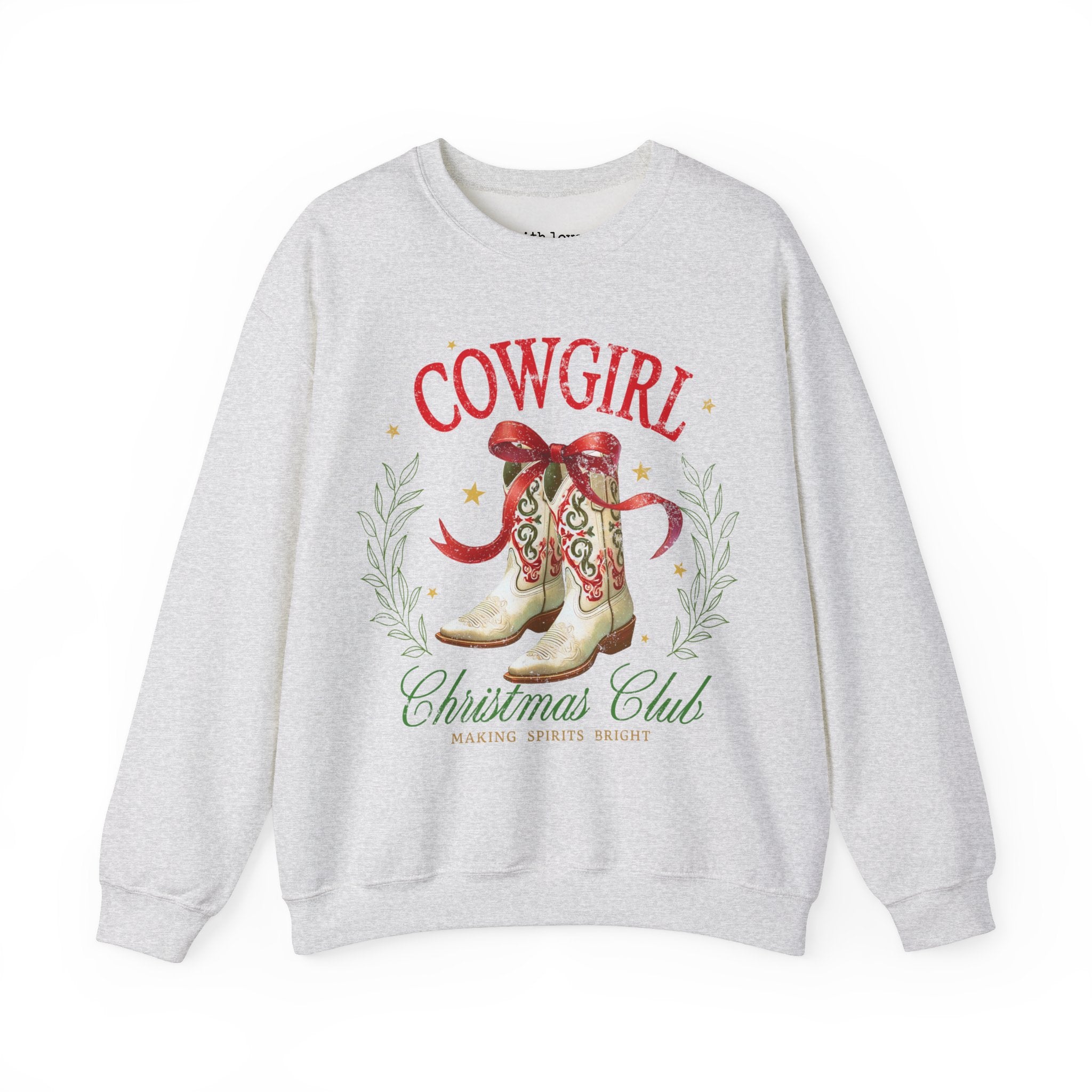 Cowgirl Christmas Club Western Unisex Heavy Blend Crewneck Sweatshirt