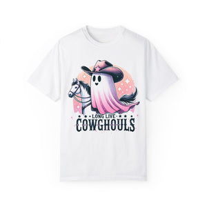 Long Live Cowgirls Ghost Western Halloween Comfort Colors Unisex Garment-Dyed T-shirt