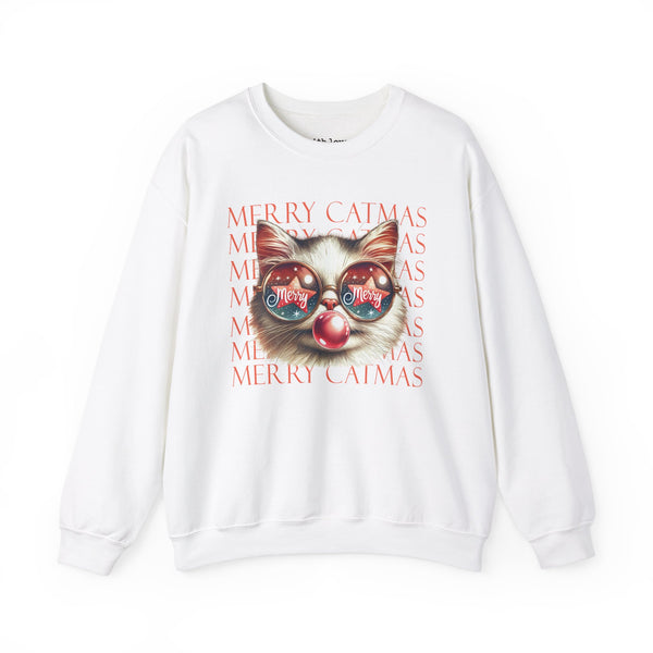 Merry Catmas Christmas Unisex Heavy Blend Crewneck Sweatshirt