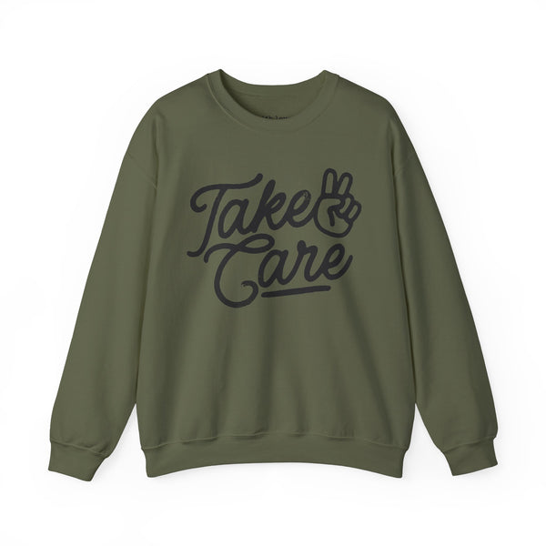 Take Care Peace Unisex Heavy Blend Crewneck Sweatshirt