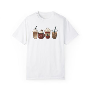 Christmas Coffees Comfort Colors Unisex Garment-Dyed T-shirt