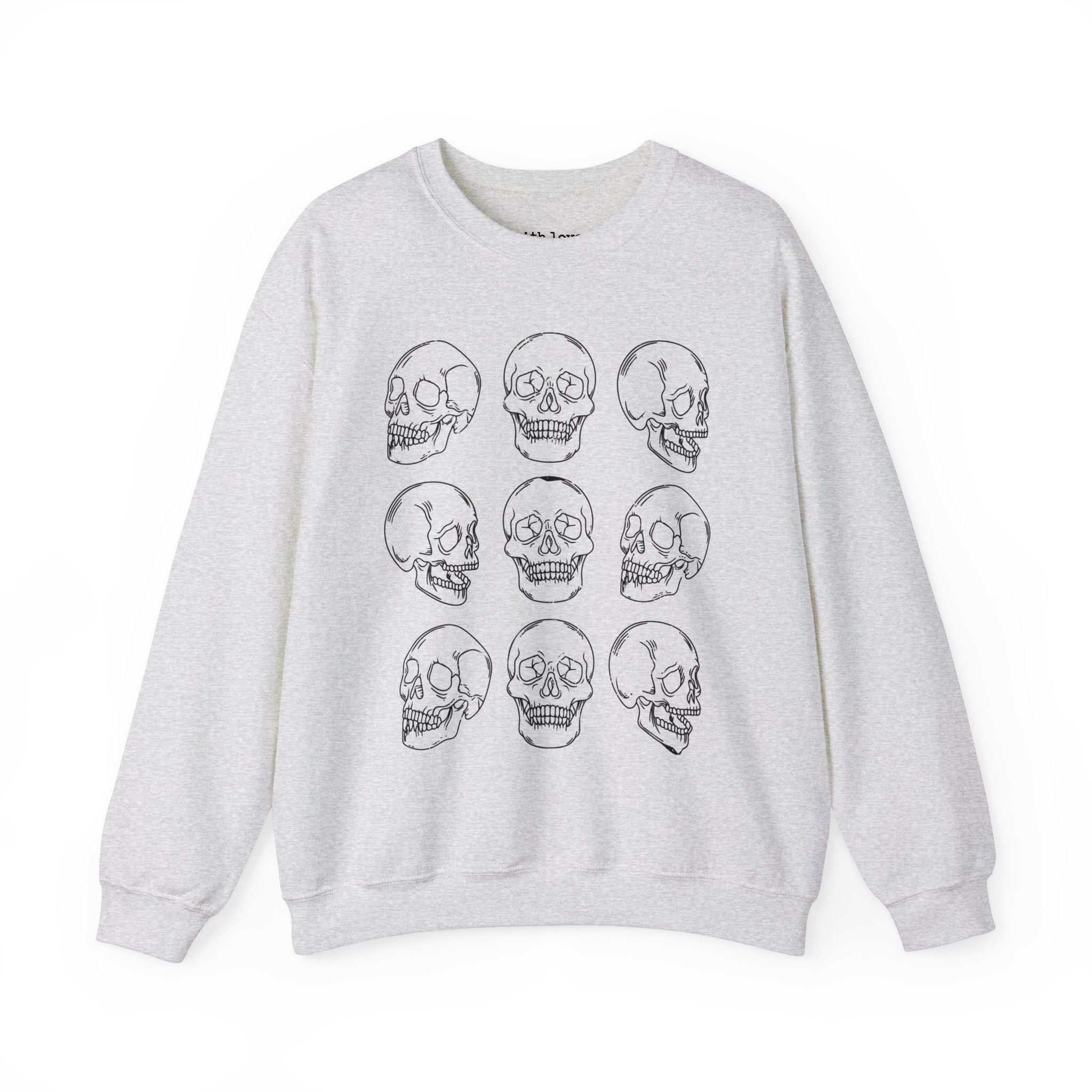 Skulls Halloween Edgy Grunge Unisex Heavy Blend Crewneck Sweatshirt