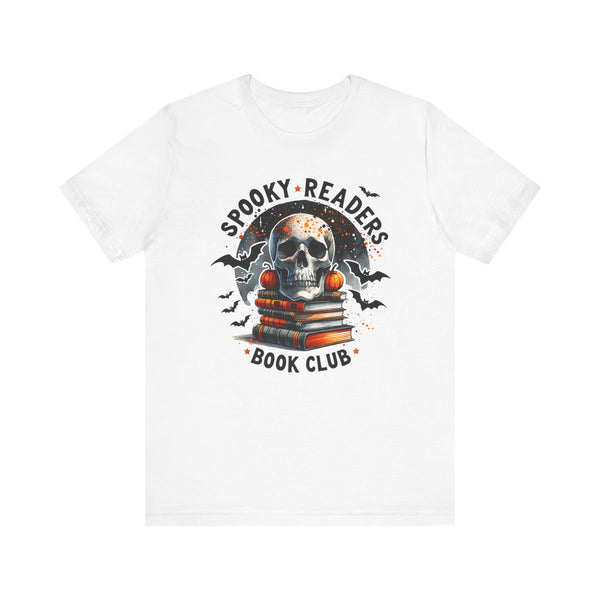 Spooky Readers Book Club Halloween Bella Canvas Unisex Jersey Short Sleeve Tee