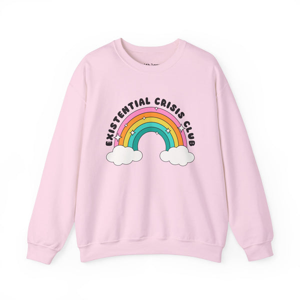 Existential Crisis Club Rainbow Unisex Heavy Blend Crewneck Sweatshirt