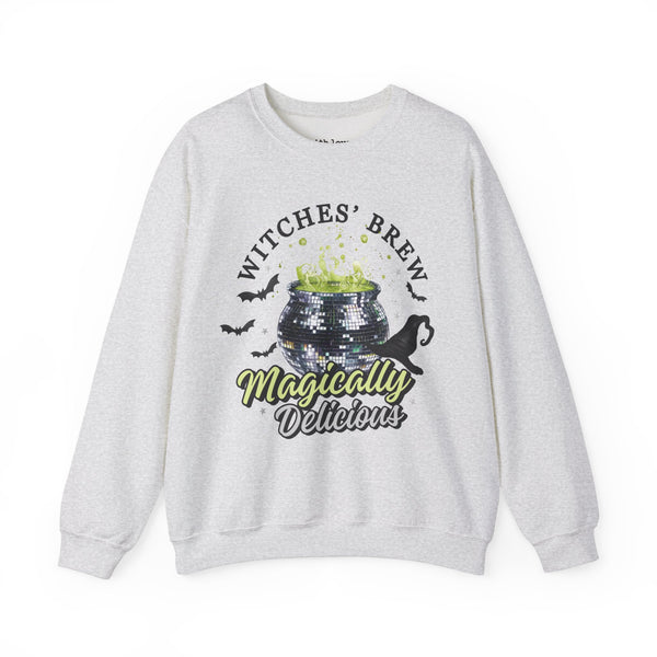 Witches' Brew Disco Cauldron Halloween Unisex Heavy Blend Crewneck Sweatshirt