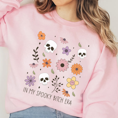 In My Spooky B*tch Era Halloween Unisex Heavy Blend Crewneck Sweatshirt