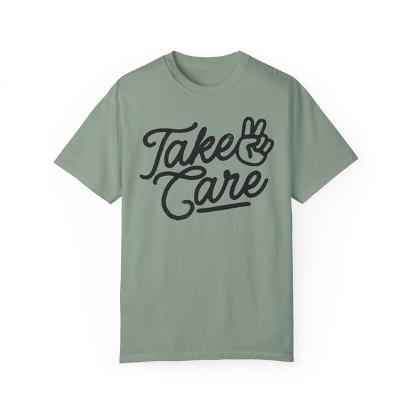 Take Care Grunge Oversized Comfort Colors Unisex Garment-Dyed T-shirt