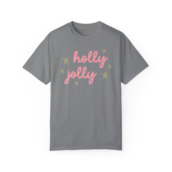 Holly Jolly Christmas Comfort Colors Unisex Garment-Dyed T-shirt