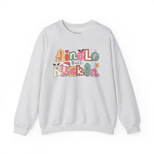 Jingle Bell Rockin Retro Christmas Unisex Heavy Blend Crewneck Sweatshirt