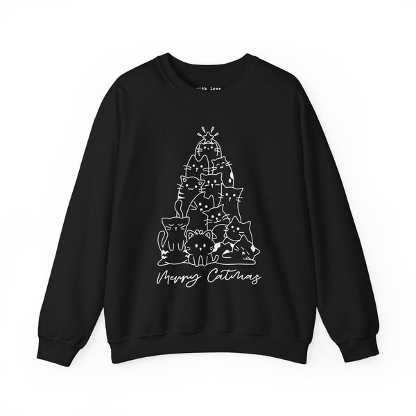 Merry Catmas Christmas Unisex Heavy Blend Crewneck Sweatshirt