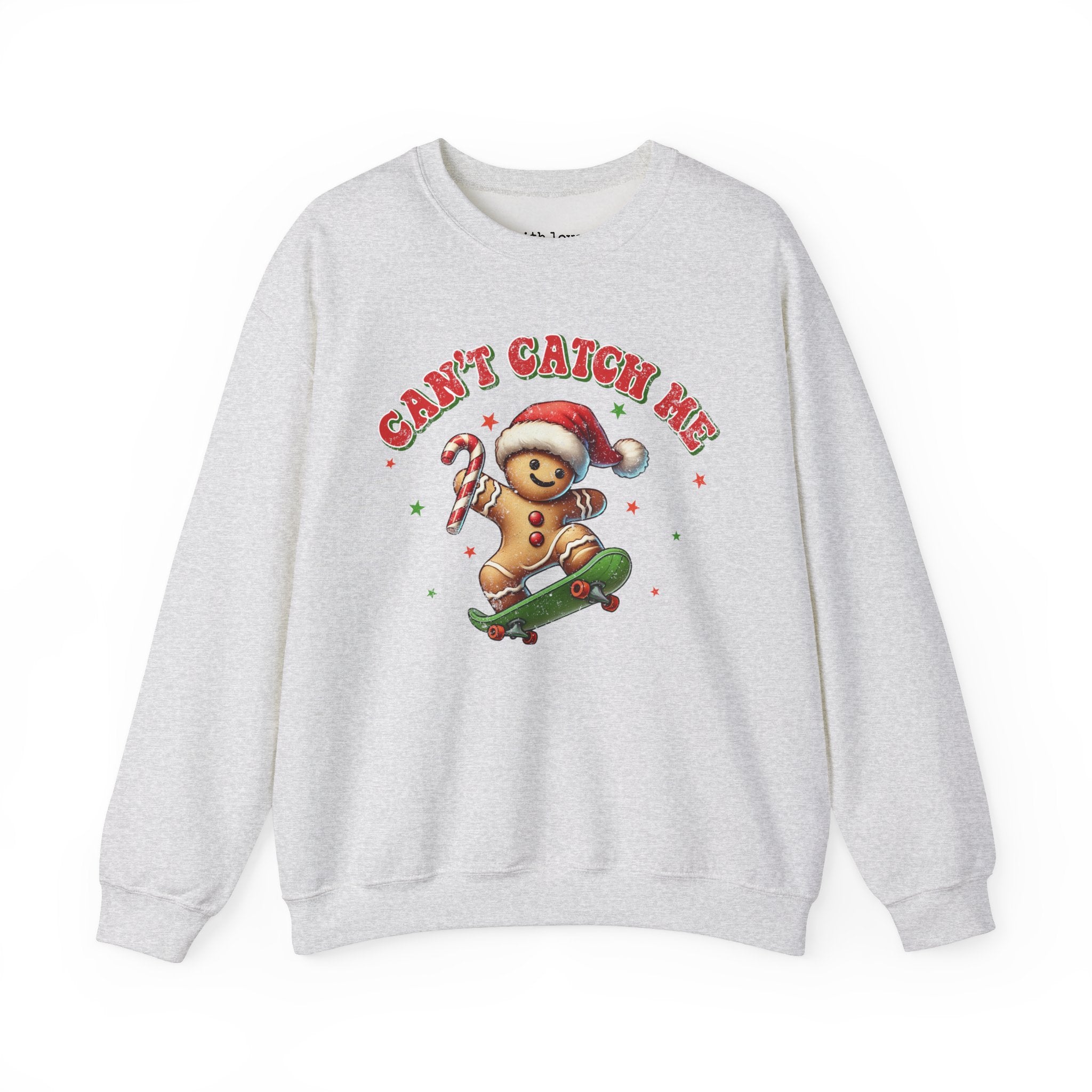 Can’t Catch Me Gingerbread Man Unisex Heavy Blend Crewneck Sweatshirt