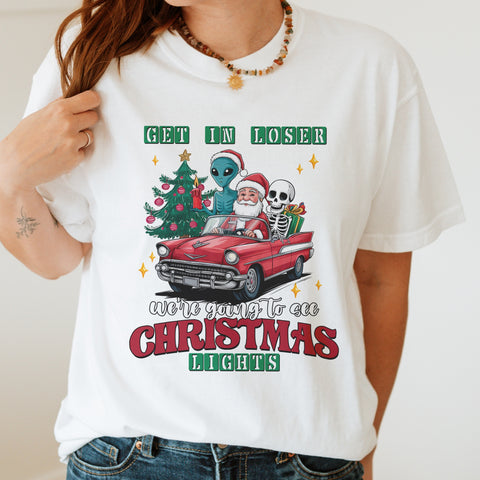 Get In, We’re Going to See Christmas Lights Comfort Colors Unisex Garment-Dyed T-shirt