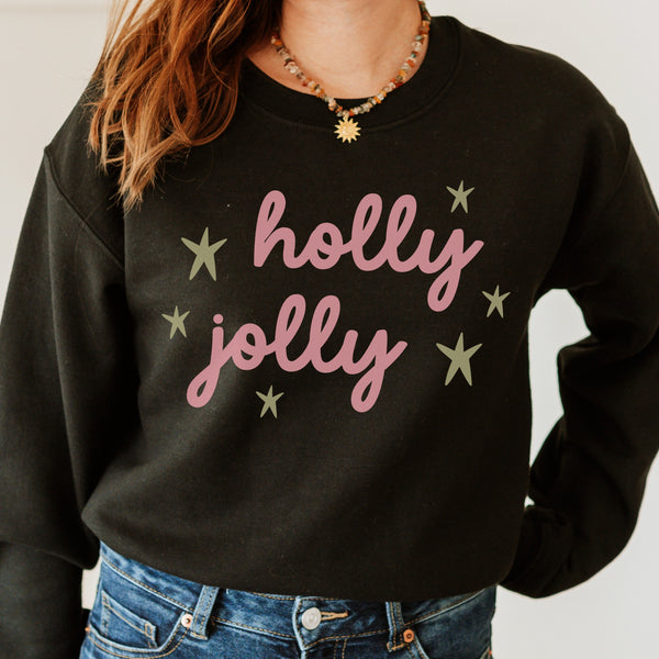 Holly Jolly Christmas Unisex Heavy Blend Crewneck Sweatshirt