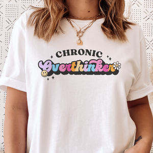 Chronic Overthinker Anxious Mental Health Comfort Colors Unisex Garment-Dyed T-shirt