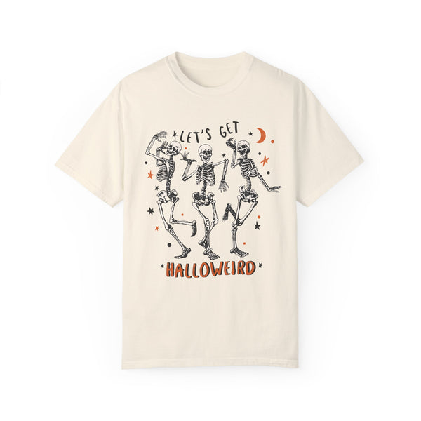 Let’s Get Halloweird Skeletons Comfort Colors Unisex Garment-Dyed T-shirt