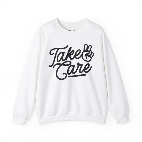 Take Care Peace Unisex Heavy Blend Crewneck Sweatshirt