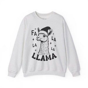 Fa La La Llama Christmas Unisex Heavy Blend Crewneck Sweatshirt