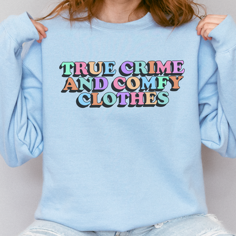 True Crime and Comfy Clothes Unisex Heavy Blend Crewneck Sweatshirt