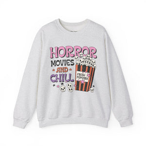 Horror Movies and Chill Unisex Heavy Blend Crewneck Sweatshirt