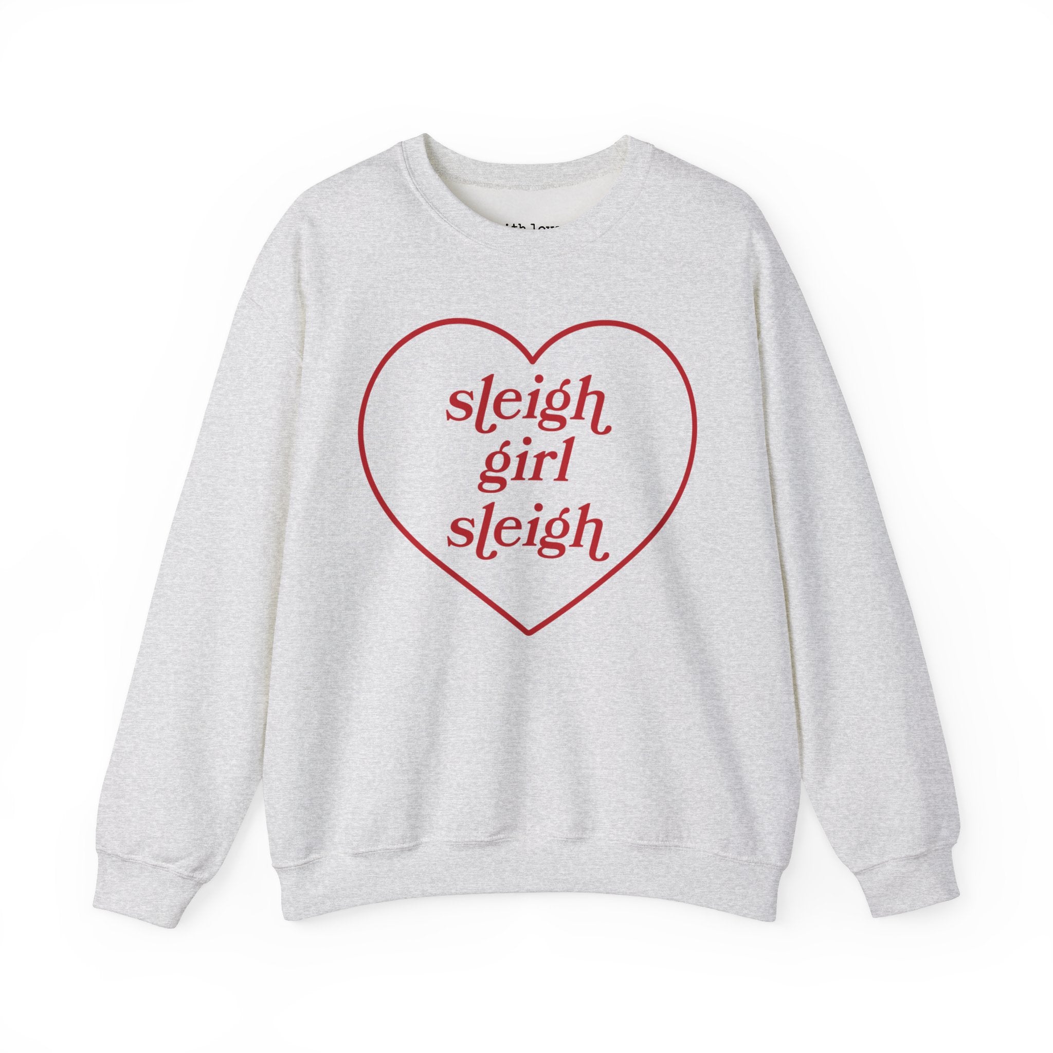 Sleigh Girl Sleigh Christmas Heart Unisex Heavy Blend Crewneck Sweatshirt