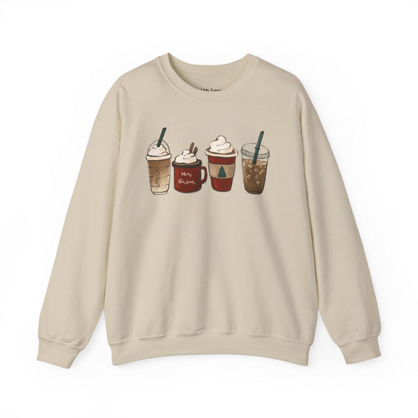 Christmas Coffees Unisex Heavy Blend Crewneck Sweatshirt