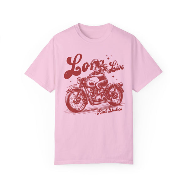 Long Live Rad Babes Motorcycle Feminist Comfort Colors Unisex Garment-Dyed T-shirt