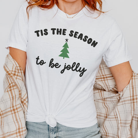 Tis the Season to Be Jolly Christmas Comfort Colors Unisex Garment-Dyed T-shirt