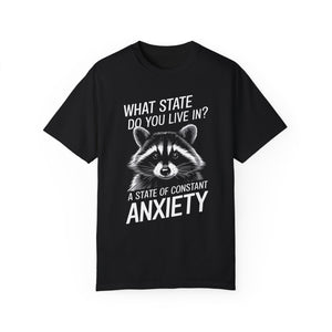 Constant State of Anxiety Raccoon Comfort Colors Unisex Garment-Dyed T-shirt