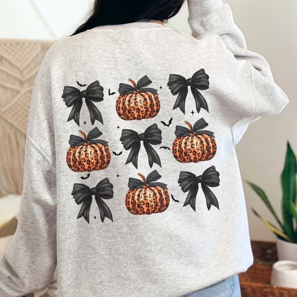 Pumpkin Halloween Bows Unisex Heavy Blend Crewneck Sweatshirt