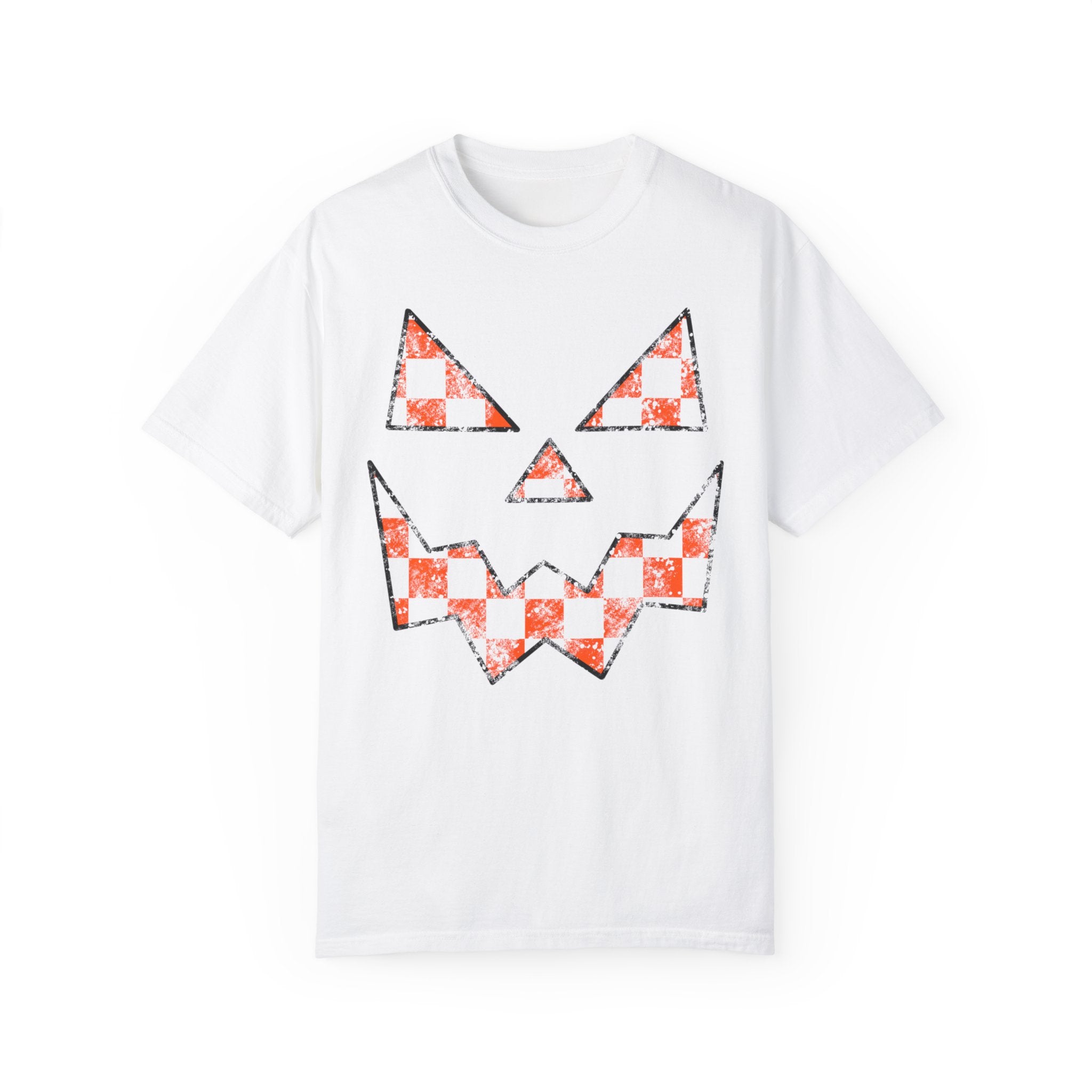 Jack O Lantern Pumpkin Face Halloween Comfort Colors Unisex Garment-Dyed T-shirt