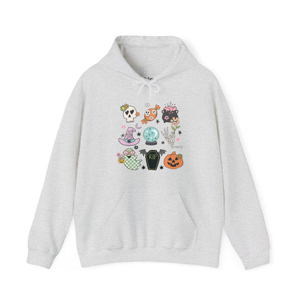 Halloween Things Pumpkin Skull Unisex Heavy Blend Hooded Sweatshirt