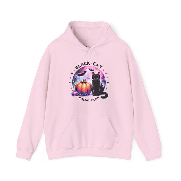 Black Cat Social Club Halloween Unisex Heavy Blend Hooded Sweatshirt