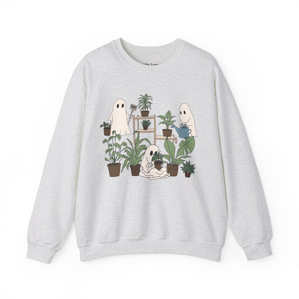 Ghosty Gardeners Halloween Plants Unisex Heavy Blend Crewneck Sweatshirt